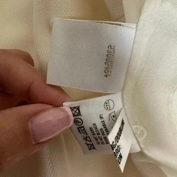 Escada SZ S M Cream Dress Suite - Picture 14 of 15